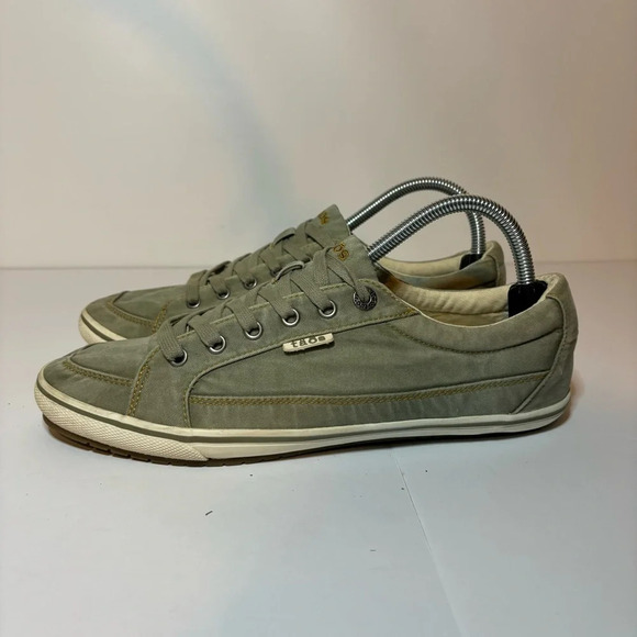 Taos Moc Star Womens Size 11 Distressed Sage Lace Up Shoe Casual Sneaker - Picture 2 of 9